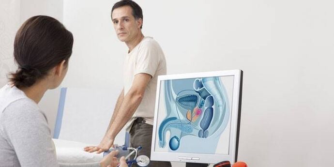 Bărbat la o programare la medic